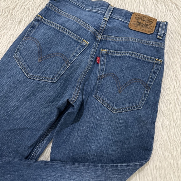 Vintage Levi’s Y2K 569 blue denim baggy loose jeans size 12 - Picture 6 of 8